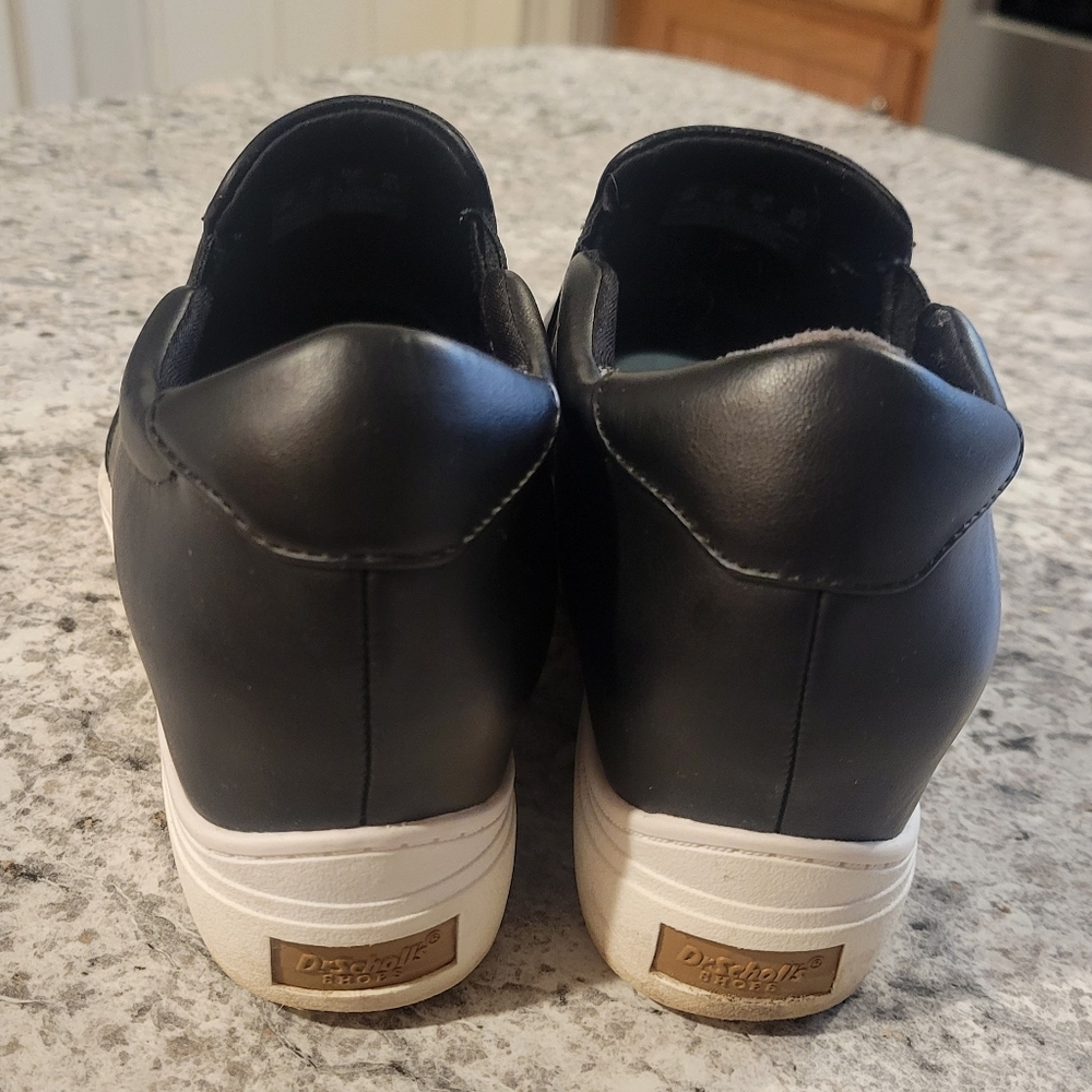 Dr Scholl's Black Wedge Slip-On Sneakers - Picture 4 of 10